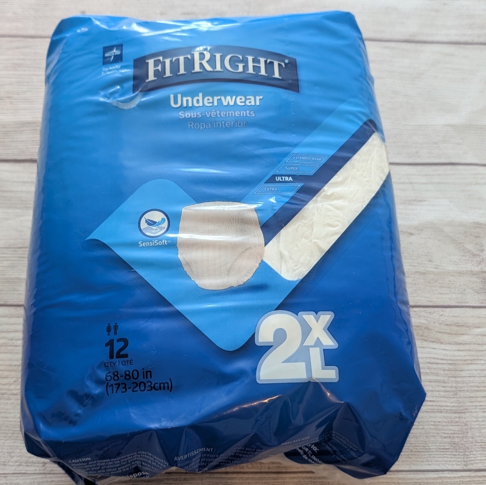 FitRight Unisex adult Diaper Size 2XL